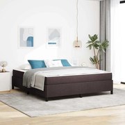 vidaXL Cama Box Marrom Escuro 180 x 200 cm tecido