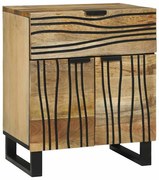 vidaXL Guarda-roupa de cabeceira 50x33x60 cm em Madeira Sólida de Mangueira