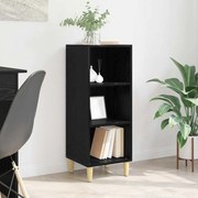 vidaXL Buffet Carvalho Preto 34,5 x 32,5 x 90 cm Madeira processada