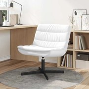 vidaXL Cadeira giratória Branco 63 x 75 x 76 cm PU