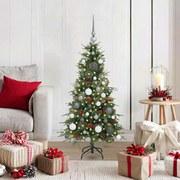 vidaXL Árvore de Natal Articulada Artificial Verde 120 cm PE e PVC