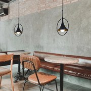 Candeeiro de Teto Namutenahi – Preto – 28 x 20 cm