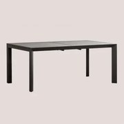 Mesa De Jardim Retangular Extensível Em Alumínio Starmi 180-240x100 Cm Cinza Grafito - Sklum