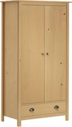 vidaXL Roupeiro 2 portas Hill 89x50x170 cm pinho maciço