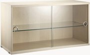 Vitrine com portas de vidro deslizantes String System, L 78 x P 30 cm