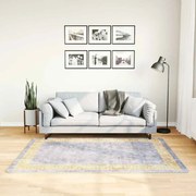 vidaXL Tapete lavável antiderrapante 120x180 cm cinzento