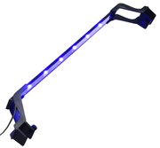 vidaXL Lâmpada de aquário LED com braçadeiras 55-70 cm azul e branco