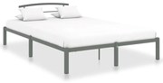 vidaXL Estrutura de cama 120x200 cm metal cinzento