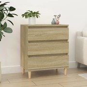 vidaXL Aparador 60x35x70 cm derivados de madeira cor carvalho sonoma