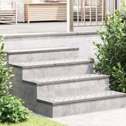 vidaXL Degrau Retangular 4 pcs Prateado 90 x 20 cm Alumínio