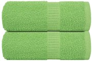 Toalhas mãos 2 pcs 30x30 cm 360 g/m2 100% algodão verde maça