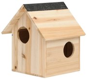 vidaXL Casa para esquilos 26x25x29 cm madeira de abeto maciça
