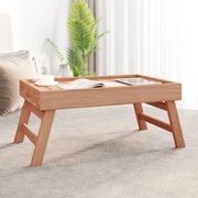 vidaXL Tabuleiro dobrável 55x35x25 cm madeira de teca maciça