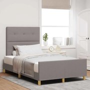 Cama vidaXL Taupe 120x200 cm Tecido