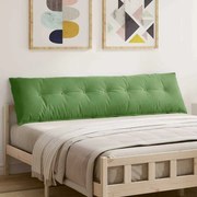 vidaXL Travesseiro para Costas Verde Claro 200 x 50 cm