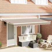 vidaXL Tecido para Substituição de Toldo para Estrutura de 4x2 m Bege