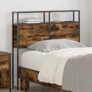 vidaXL Cabeceira de armazenamento com cabeceira Carvalho fumado 80 cm