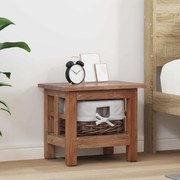 vidaXL Mesa Lateral Castanho Madeira de mogno maciça