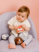 As Dooballs - Conjunto de 4 bolas em forma de bonecos-doudou - BABYTOLOVE multicolor