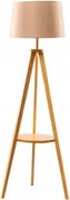 Candeeiro De Pé Em Bambu Ripod Crema - Sklum