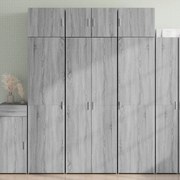 vidaXL Armário alto 70x42,5x185 cm derivados madeira cinzento sonoma