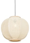 Candeeiro pendente oriental natural 48 cm - Rob Oriental