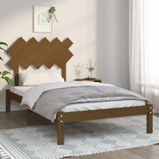 vidaXL Estrutura de cama 100x200 cm madeira maciça castanho mel