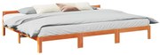 vidaXL Estrutura de cama familiar sem colchão cera 240x200 cm