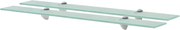 vidaXL Prateleiras flutuantes 2 pcs vidro 80x10 cm 8 mm