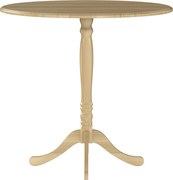 HOMCOM Mesa de jantar redonda para 4 pessoas Ø 80 cm, mesa de cozinha, base em aço, estilo moderno, madeira natural | Aosom Portugal