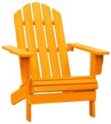 Cadeira Adirondack para jardim abeto maciço laranja