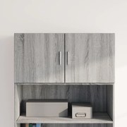 vidaXL Armário parede 80x42,5x40 cm derivados de madeira cinza sonoma