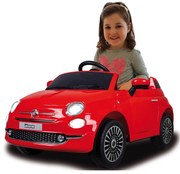 Carro elétrico infantil bateria 12V Fiat 500 Vermelho