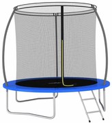 Conjunto de trampolim redondo 244x55 cm 100 kg