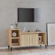 vidaXL Móvel p/ TV 100x35x55 cm madeira processada carvalho sonoma
