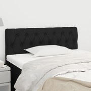 Cabeceira de cama tecido 100x7x78/88 cm preto