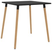 vidaXL Mesa de jantar 80x80x75 cm metal preto