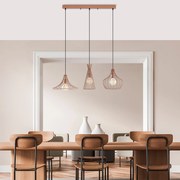 Candeeiro Chandelier Mezopotamya – Cobre – 110 x 37 cm