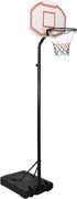vidaXL Tabela de basquetebol 282-352 cm polietileno branco
