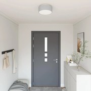 vidaXL Lâmpada de teto com holofotes Cinzeto 30 x 30 x 13,5 cm tecido