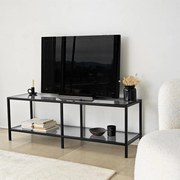 Móvel TV Basic – Cinzento Escuro – 130x45x40 cm