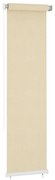 vidaXL Estore de rolo para exterior PEAD 60x230 cm cor creme