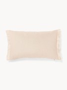 Capa de almofada em linho com franjas Luana