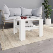 vidaXL Mesa de centro 60x60x42 cm derivados de madeira branco
