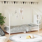 vidaXL Estrutura de cama infantil 80x200 cm pinho maciço branco