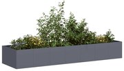 vidaXL Vaso/floreira 280x80x40 cm aço antracite