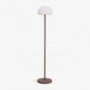 Luminária De Chão Led De Ferro Sem Fio Zeliro Castanho Fumado - Sklum