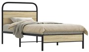 vidaXL Estrutura cama s/ colchão derivados de madeira carvalho sonoma