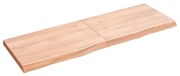 vidaXL Prateleira de parede 120x40x(2-4) cm carvalho tratado castanho