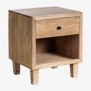 Mesinha De Cabeceira Em Madeira De Manga Marani Madeira De Manga - Sklum